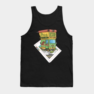 Print, DTP and graphic design. Tank Top